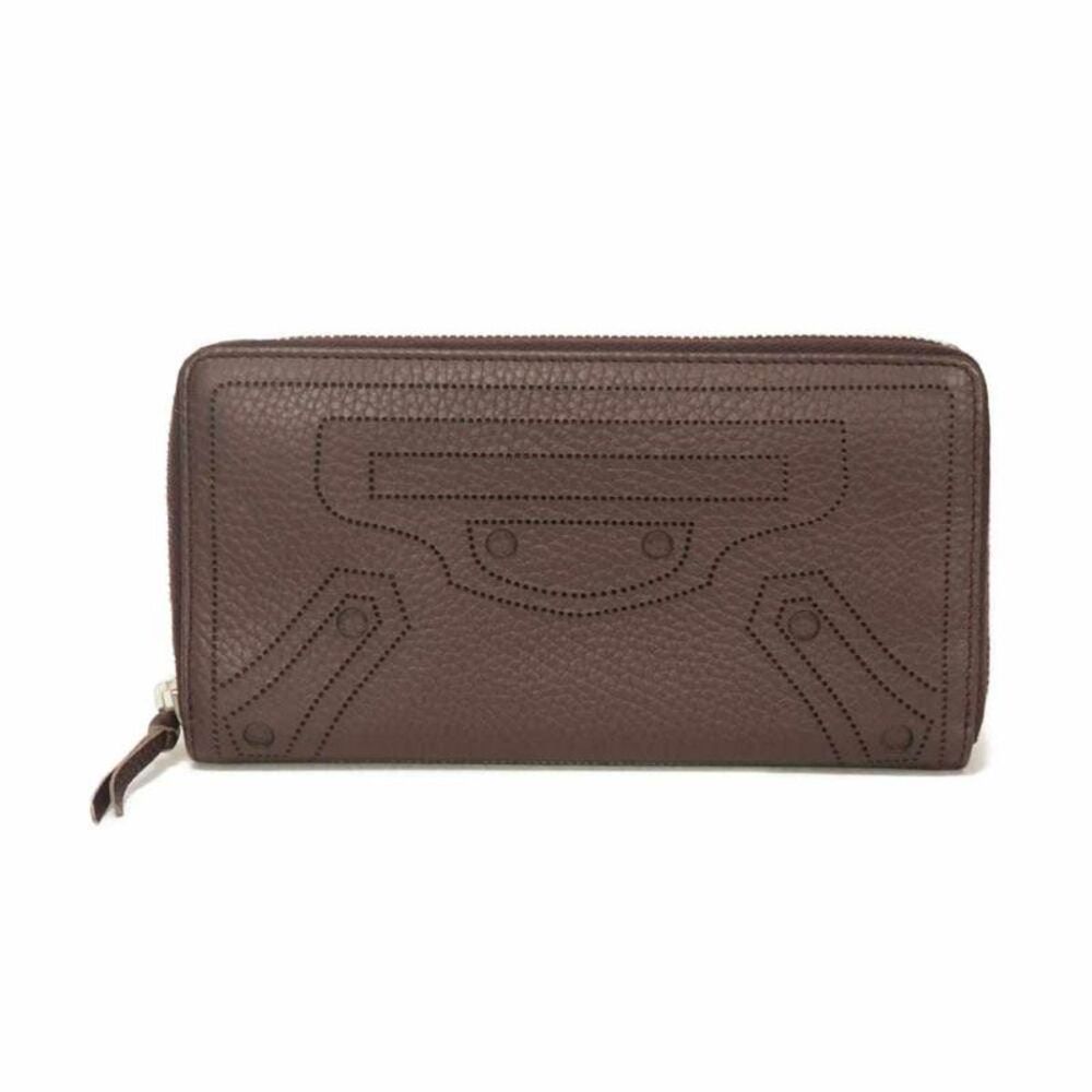 Balenciaga Classic Continental Wallet Embossed Calf Leather Long Wallet